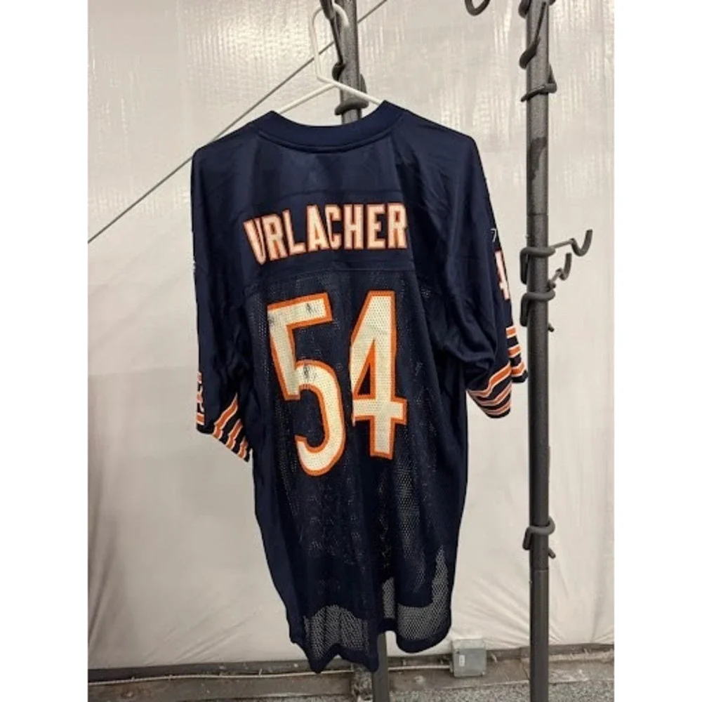 Reebok NFL Chicago Bears Brian Urlacher 54 Jersey Mens Medium Blue Vintage